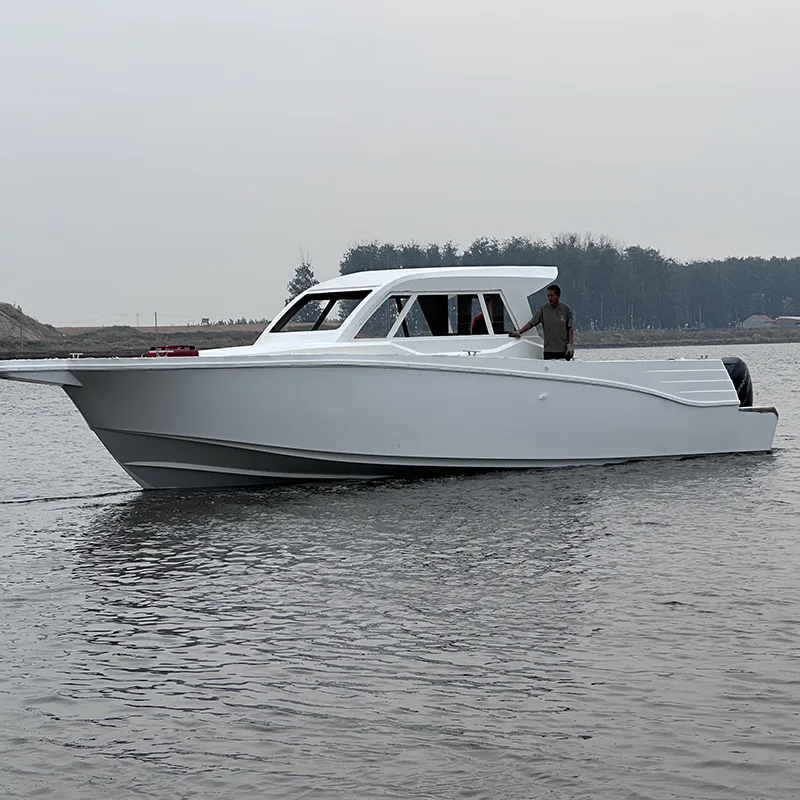 Boat da pesca sportiva in fibra di vetro da 12,8 m