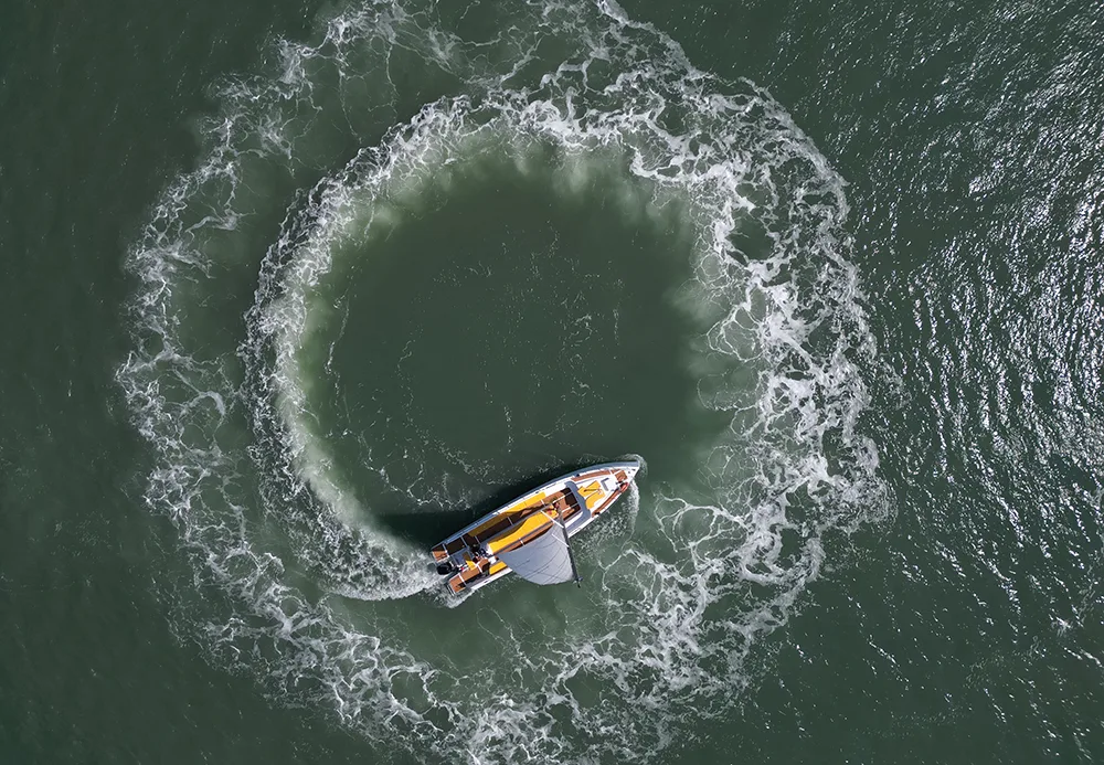 Amphibious Monohull Sailboat